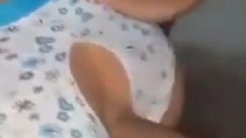 Fucking through her panties