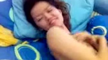Malaysian babe with hairy pussy pov sex