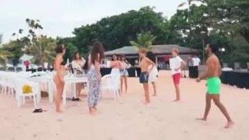 Birthday party on the beach