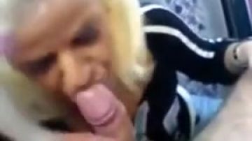 Greek blonde chick excites in POV sex