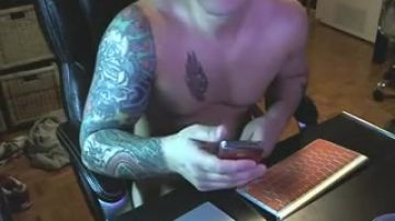 Amateur uses fleshlight on cock