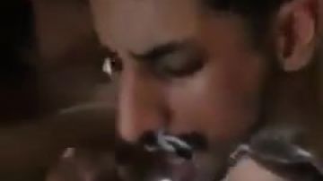 Indian guys cream on single dude's face