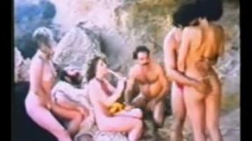 Greek gang bang sex in a cave