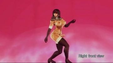 Anime com travesti peituda dançando com estilo