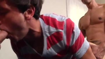 Hot threesome with explosive cum